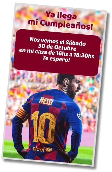 10 MEJORES Invitaciones Messi WHATSAPP DIGITAL