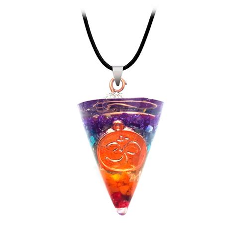 Collar Om Orgonita Cuarzo 7 Chakras Luegopago