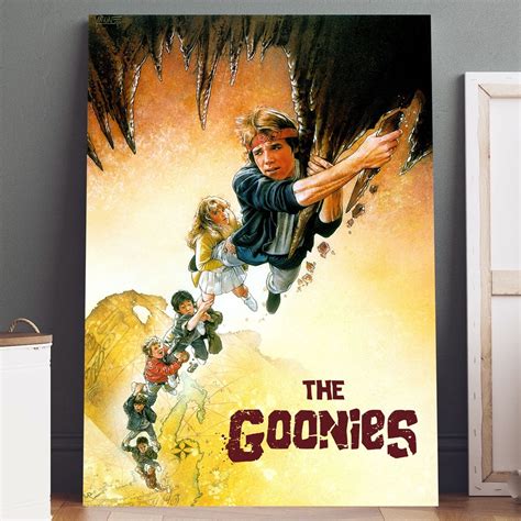 Canvas Art: The Goonies Movie Poster Print on Canvas (11" x 14") Wall ...