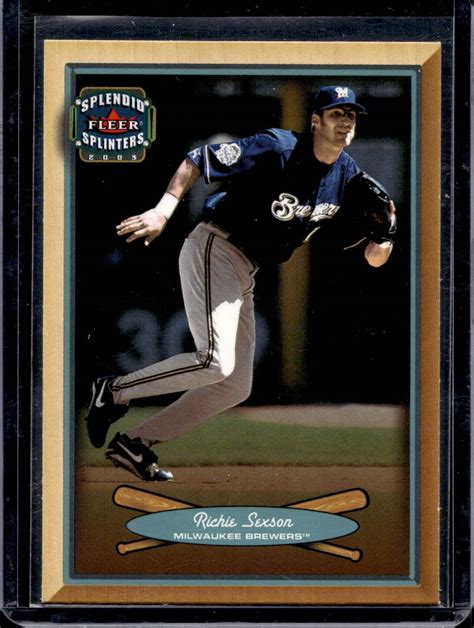 Fleer Splendid Splinters Richie Sexson Milwaukee Brewers Ebay