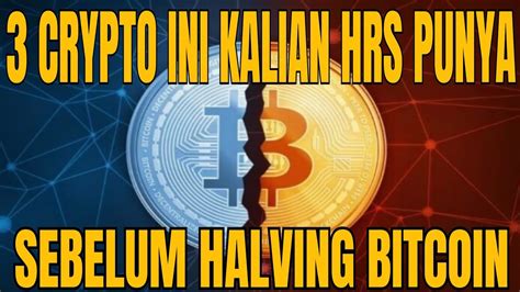 Beberapa Crypto Yang Potensi Pump Sebelum Btc Halving Youtube