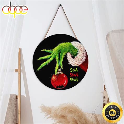 Grinch Stink Stank Stunk Christmas Present 2022 Grinch Christmas Sign | Christmas signs, Grinch ...