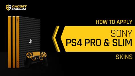 How To Apply Playstation Ps4 Pro Slim Skins Gadgetshieldz® Youtube