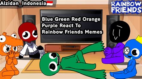 🌈 Rainbow Friends Blue🔵 Green🟢 Red🔴 Orange🟠 Purple🟣 React To Rainbow Friends Memes 🌈 S4