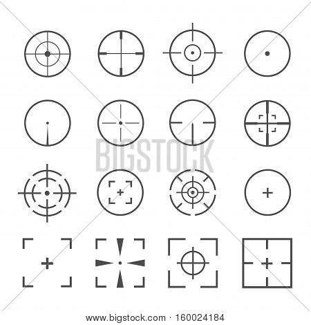 Crosshairs Icon Vector & Photo (Free Trial) | Bigstock