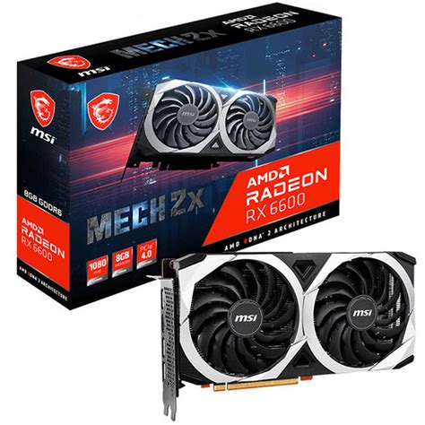 Msi Radeon Rx 6600 Mech 2x 8g Carte Graphique Ldlc Muséericorde