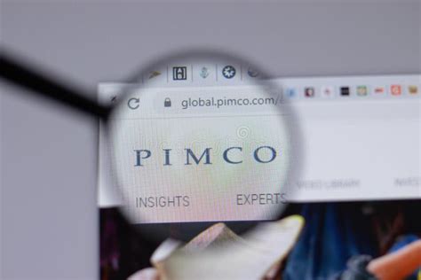 New York, USA - 18 March 2021: PIMCO Company Logo Icon on Website, Illustrative Editorial ...