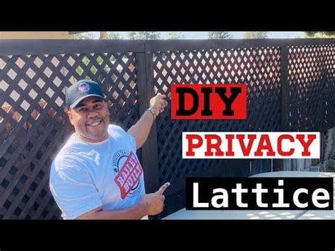 (23) How to build a DIY Privacy Lattice Fence - YouTube | Lattice fence, Fence, Lattice