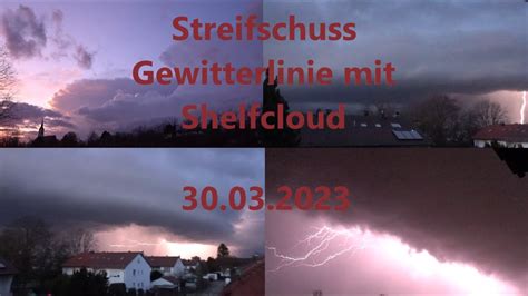 Streifschuss Einer Gewitterlinie Mit Shelfcloud