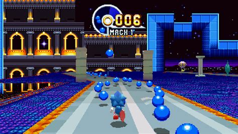 Sonic Mania: Special Stage gameplay