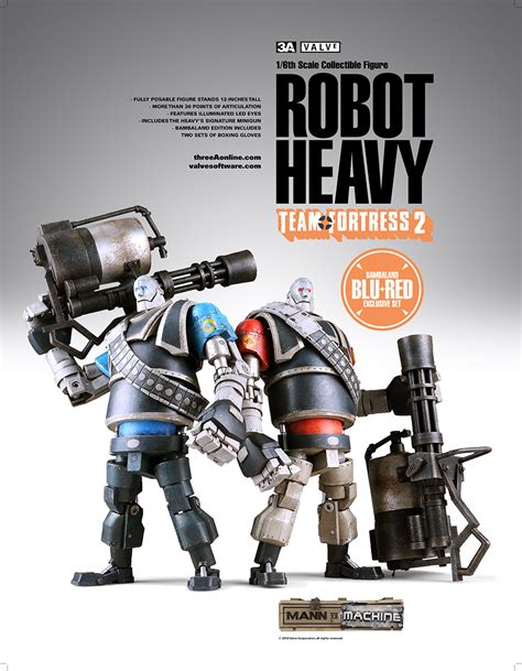 Team Fortress 2 Robot Heavy Figures by 3A - The Toyark - News