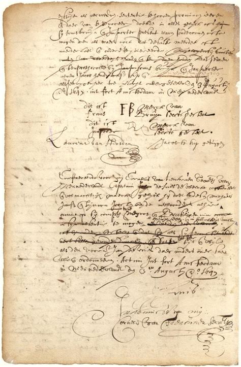 Document Power Of Attorney From Captain Johan De Fries To Michiel