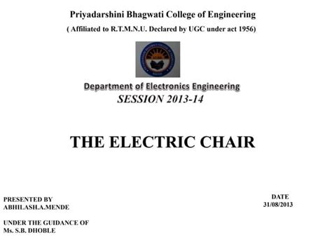 THE ELECTRIC CHAIR | PPT