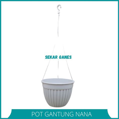 Jual Sekarganes Pot Gantung Nana Putih Mirip Pot Gantung Pumba Uk