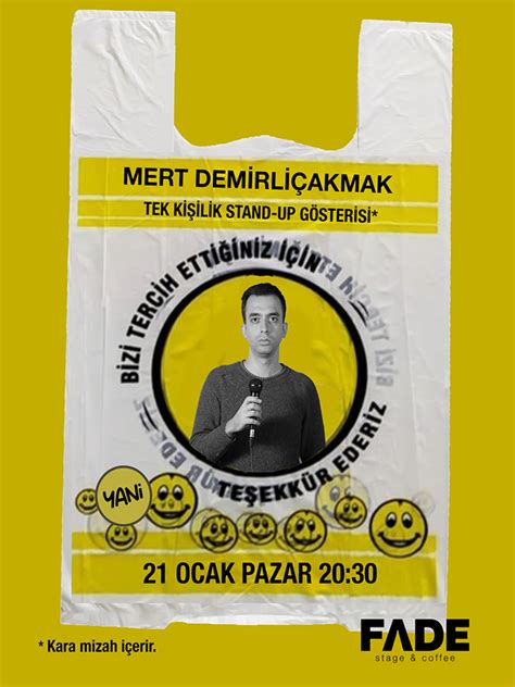 Mert Demirliçakmak Tek Kişilik Stand Up Biletleri biletinial