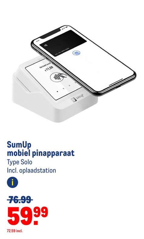 Sumup Mobiel Pinapparaat Aanbieding Bij Makro