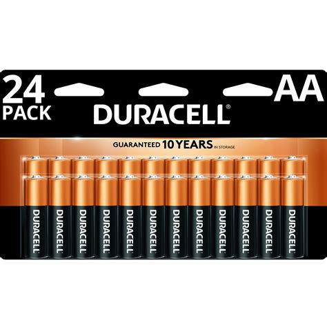 Duracell Coppertop AA Battery, Long Lasting Double A Batteries, 24 Pack ...