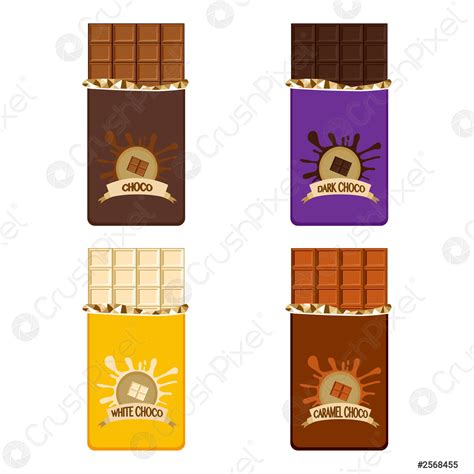 Chocolate Bar Collection - stock vector 2568455 | Crushpixel