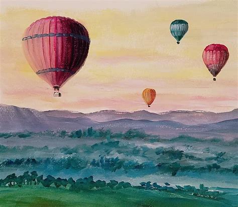 Image Result For Hot Air Balloon Painting Angela Anderson Balloon