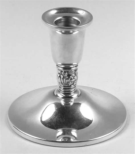 Royal Danish Sterling Hollowware Weighted Console Candleholder By