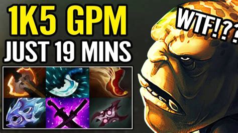 THE FU IS THAT 1 5K GPM 19 Min Of Crazy Dota Ahjit Alchemist Carry