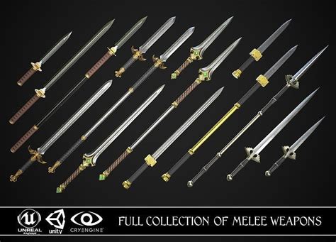 Full Collection of Melee Weapons VR / AR / low-poly | CGTrader