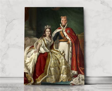 Digital Prints Renaissance Portraits King Portrait Queen Portrait Personalised Historical ...