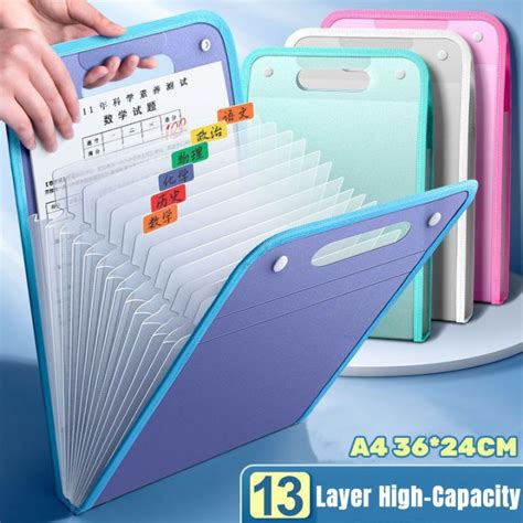 Folder File Organizer Expanding File Folder Clear Book 13 Layer Test