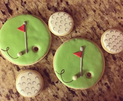 Golf Cookies Golf Cookies Sugar Cookies Cookie Decorating Decorating