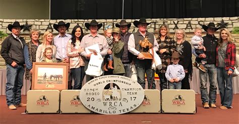 2017 World Championship Ranch Rodeo Results Working Ranch Cowboys