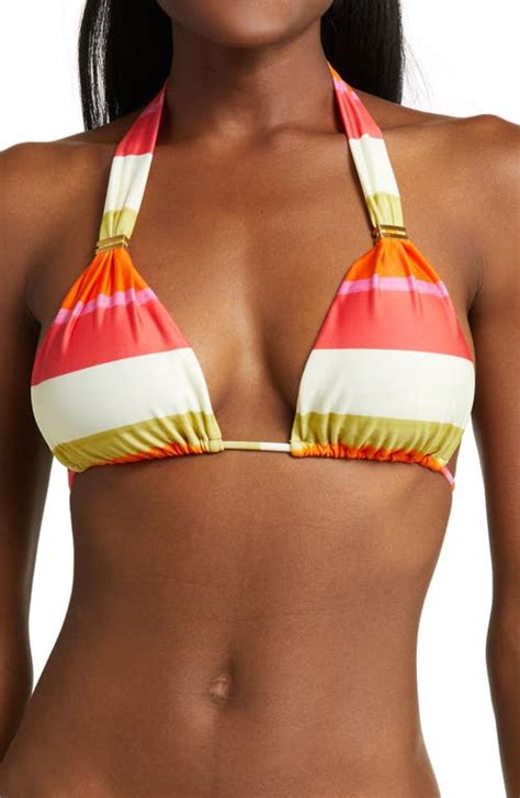 Buy Vix Paula Hermanny Hiva Bia Tube Stripe Bikini Top Multi At