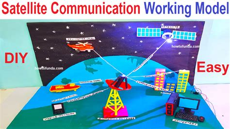 How To Make Satellite Communication Working Model Science Project With