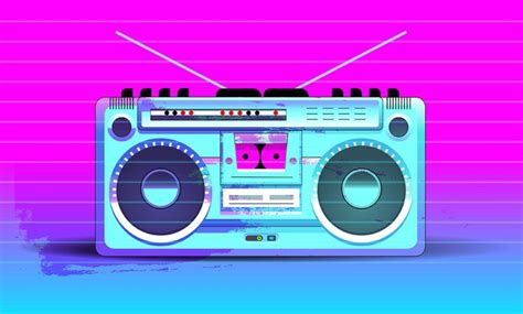 Colorful Boombox Clipart