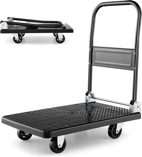 Amazon Gromay Push Cart Dolly Lb Weight Capacity Foldable