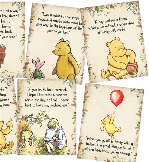 Classic Winnie The Pooh Atc Card Making Tags Embellishments Etsy