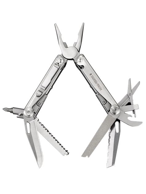 Swisstech Folding Multitool Pliers In Multi Functional Combination