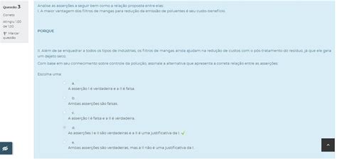 3 Analise as asserções a seguir bem como a relação proposta entre elas