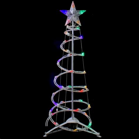 Northlight Ft Led Lighted Spiral Cone Tree Outdoor Christmas