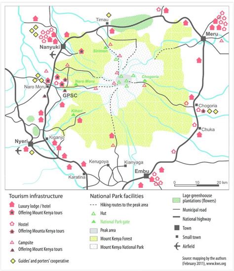 Mt Kenya On A Map Mt Kenya On Africa Map Eastern Africa Africa