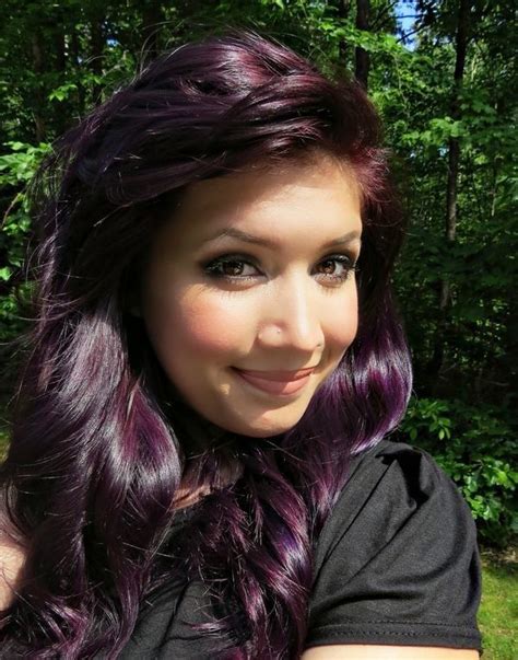 The Most Beautiful Color To Wear This Summer Dark Purple Hair Color