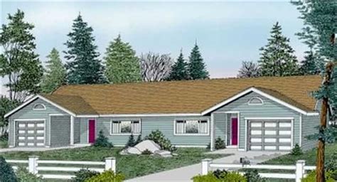 Duplex Plan With 2 Bedrm 1021 Sq Ft Per Unit 119 1185 Duplex