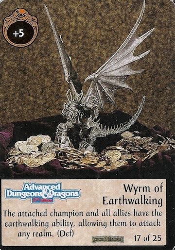 Wyrm Of Earthwalking Spellfire Card Forgottenrealms Chase Edition