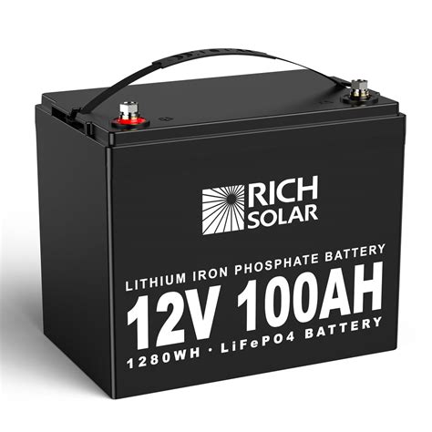 12V 100Ah LiFePO4 Lithium Iron Phosphate Battery BACKORDER – RICH SOLAR