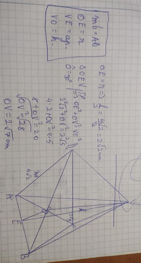 Calculați înălțimea Piramidei Patrulatere Regulate Care Are Muchia