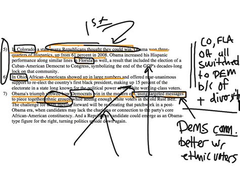 5. Secondary Annotation Example: Topic Sentences | english | ShowMe