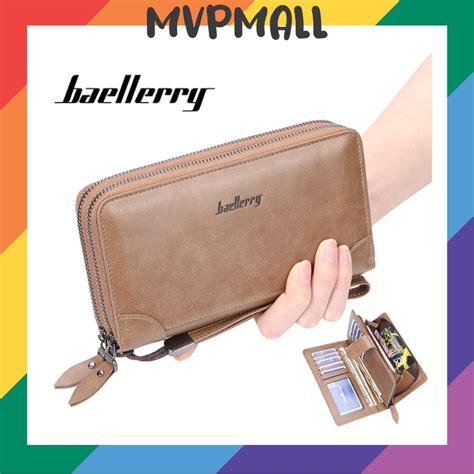 Jual Bisa Cod Baellerry S Dompet Pria Wanita Panjang Bahan Kulit