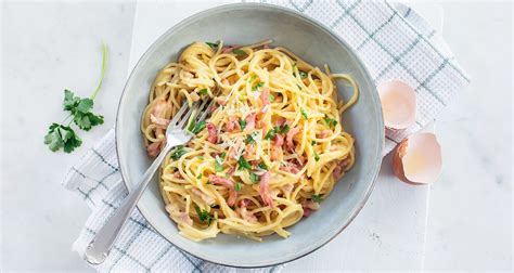 Pasta Carbonara Romig En Perfect Van Smaak Leuke Recepten