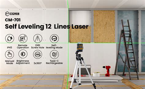 CIGMAN CM 701 3x360 Self Leveling Laser Level Europe