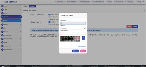 How To Make Payment By Pmt Challan Using Gen Gst Software