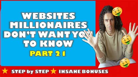 Websites Millionaires Dont Want You To Know Part21💰side Hustles That